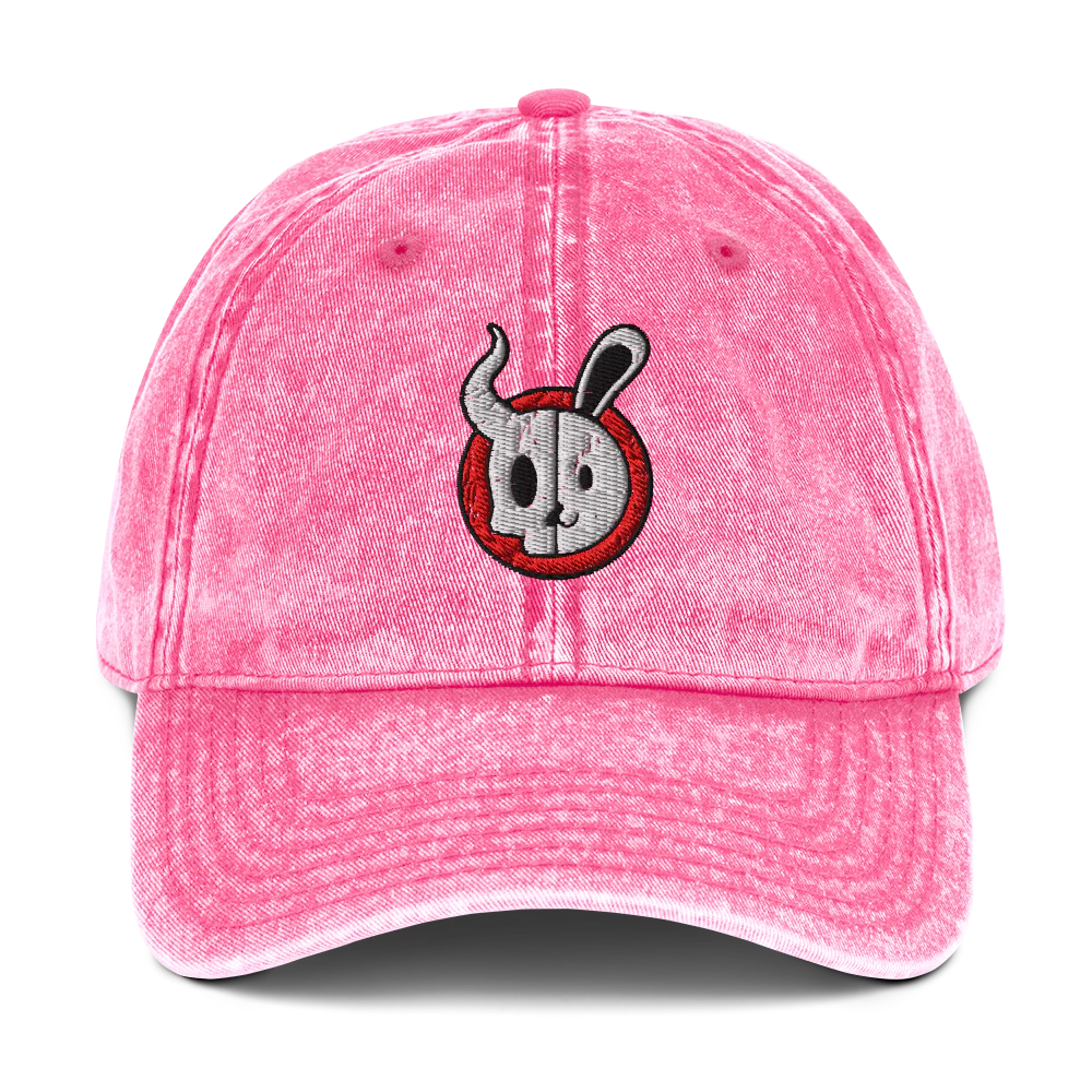 Demon Bunny "Dual Chaos" Vintage Baseball Hat - Image 3
