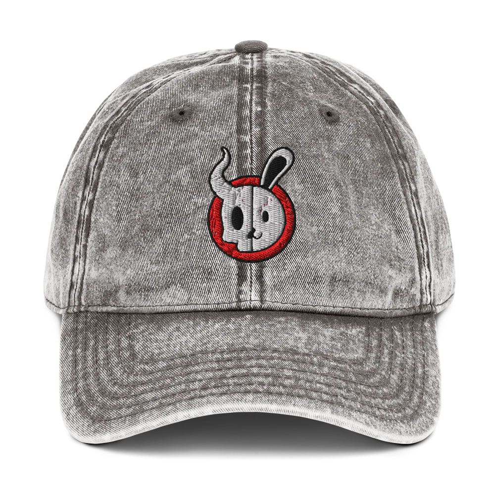 Demon Bunny "Dual Chaos" Vintage Baseball Hat - Image 4