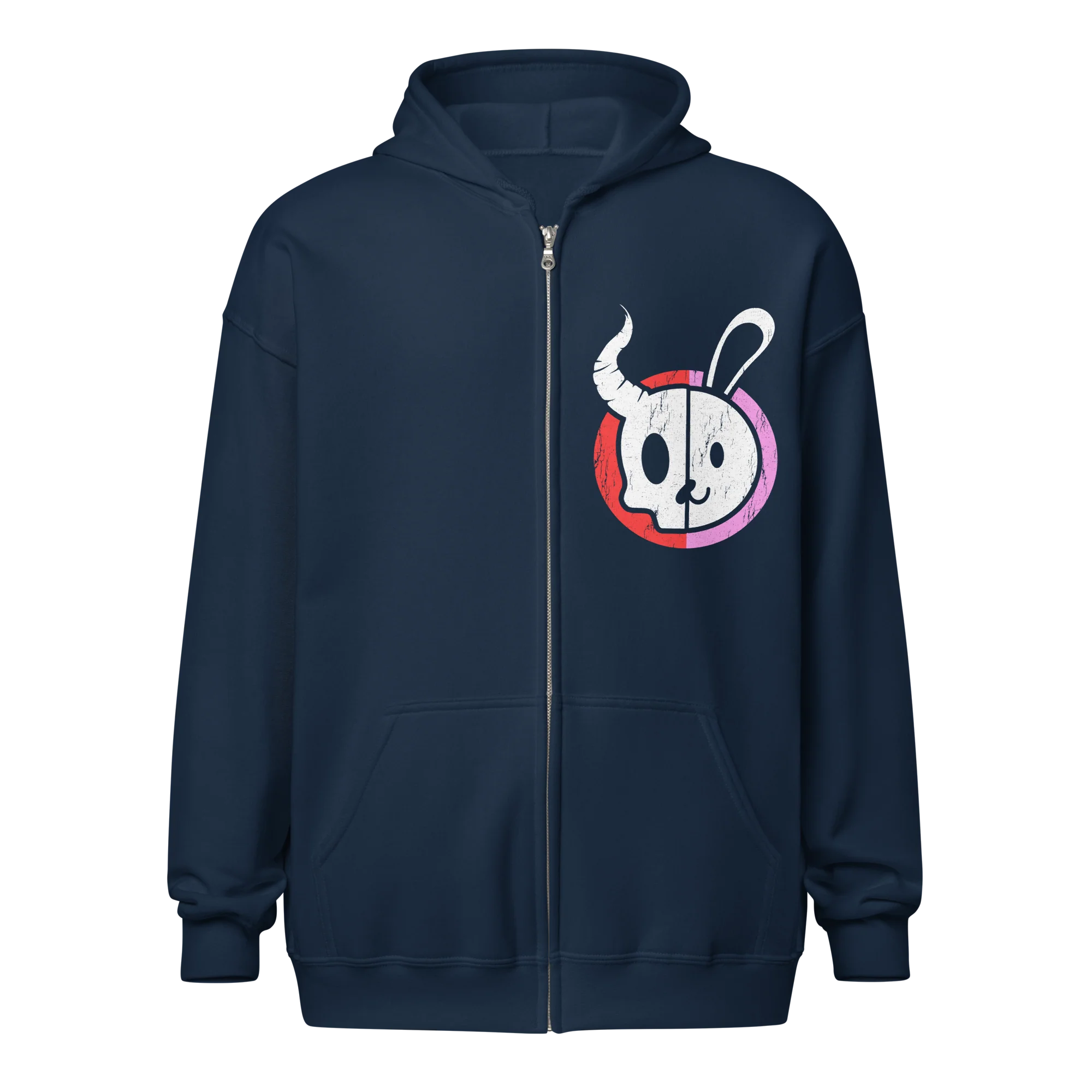 Demon Bunny "Dual Chaos" Zip Hoodie - Image 3