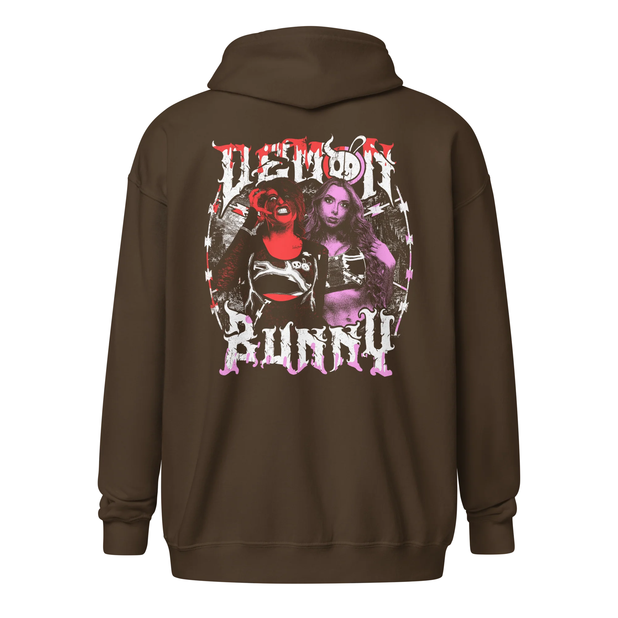 Demon Bunny "Dual Chaos" Zip Hoodie - Image 6